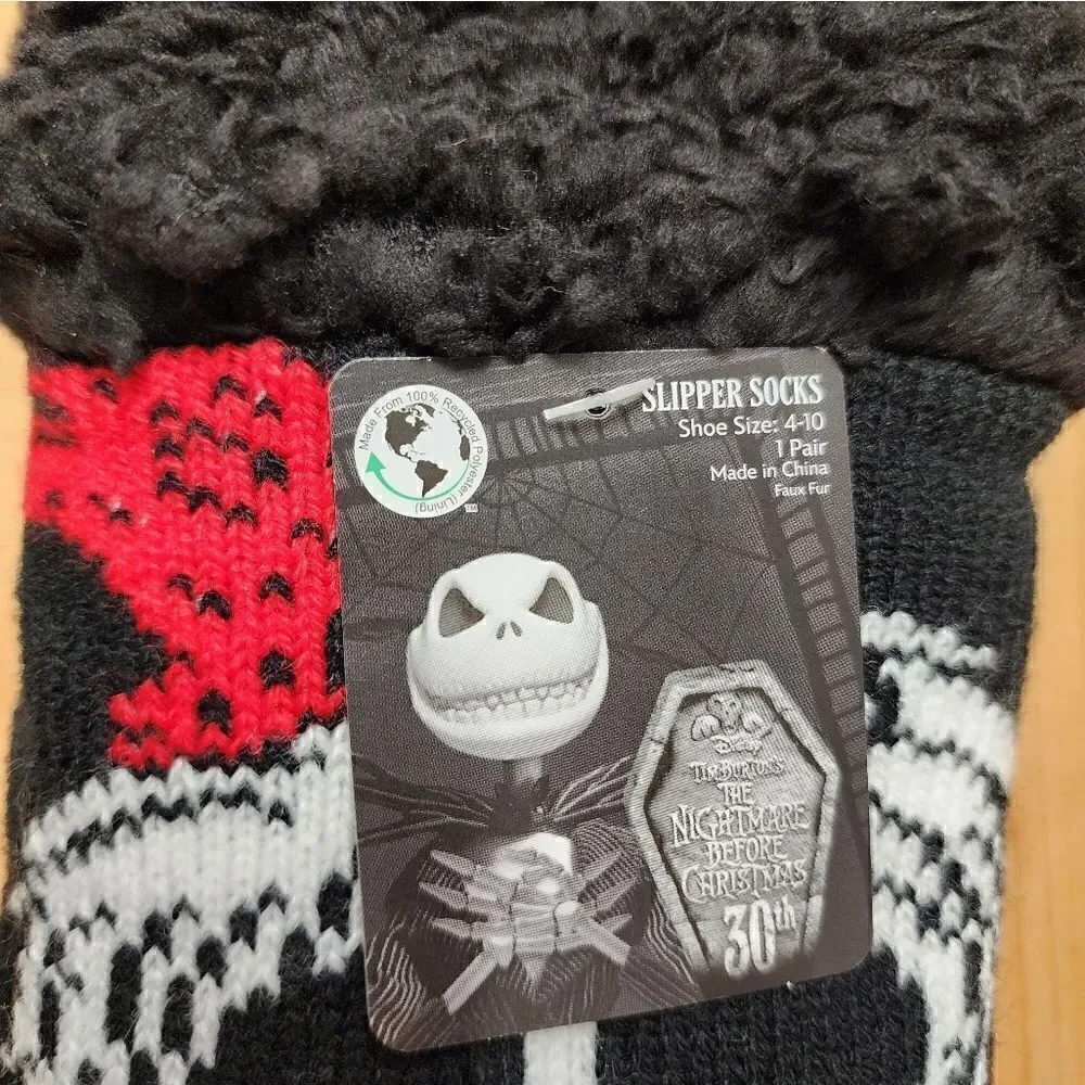 Nwt Disney The Nightmare before Christmas Slipper socks bundle, one size